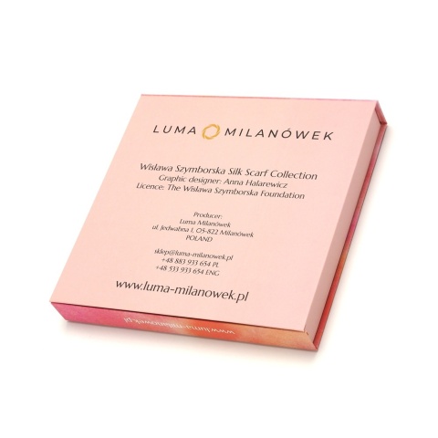 Apaszka jedwabna Wisława Szymborska Portret kobiecy 88x88 cm AD-501