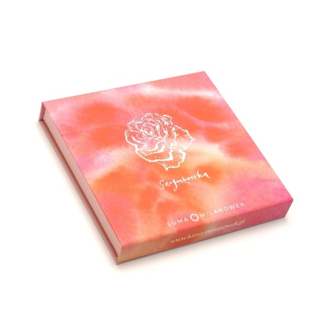 Silk scarf Wisława Szymborska Nothing twice 68x68cm AD7-500