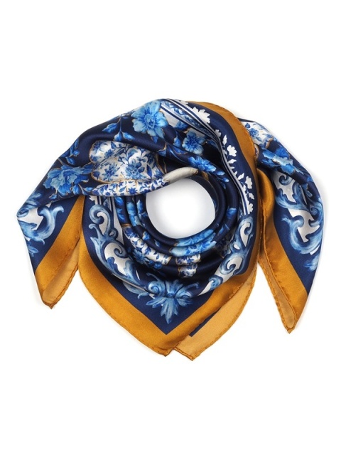 Silk scarf silkworm 52x52 cm AD5-520