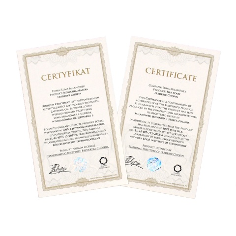 Jedwabna apaszka dwustronna Fryderyk Chopin 62x62 cm CH-1022OUT