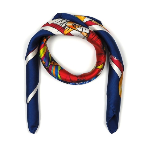 Unikat jedwabna apaszka dwustronna Fryderyk Chopin 87x87cm AD-010