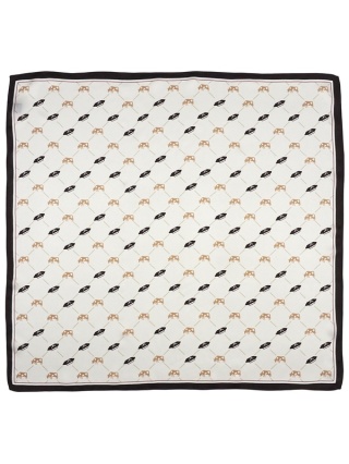 Apaszka jedwabna damska Krówki z Milanówka 68x68cm AD7-079
