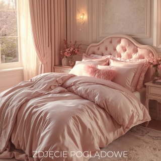 Satin Bedding Cover with Zipper, ~200x140 cm