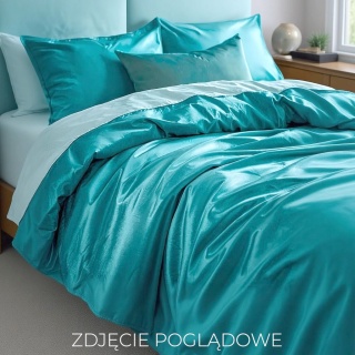 Silk Satin Bedding Pillowcase with zipper, ~200x220 cm