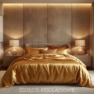 Silk Satin Bedding Pillowcase with zipper, ~200x220 cm