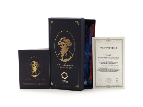 Double-Sided Silk Pocket Square Adam Mickiewicz 30x30 cm PJ-400