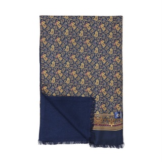 Men's silk scarf with paisley pattern SR-053