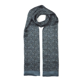Men's silk scarf with paisley pattern SR-055
