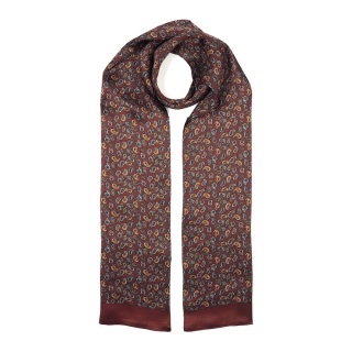 Men's silk scarf with paisley pattern SR-057