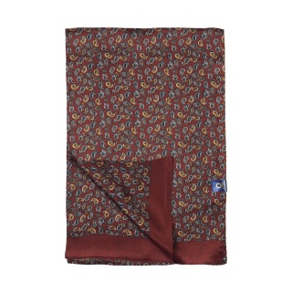 Men's silk scarf with paisley pattern SR-057