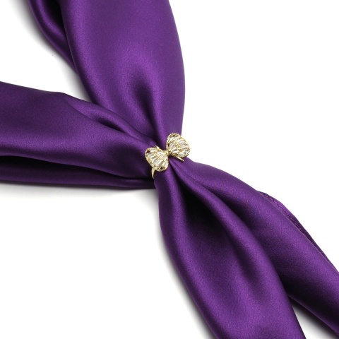 Apaszetka - biżuteria do szala, klamra do apaszki, pierścionek z kokardą