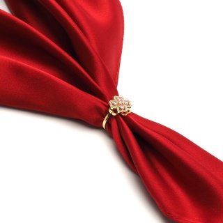 Scarf jewelry, scarf buckle, flower ring AA-090