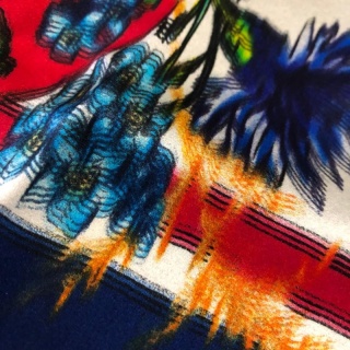 Jedwabna apaszka dwustronna Fryderyk Chopin 62x62 cm CH-1022OUT