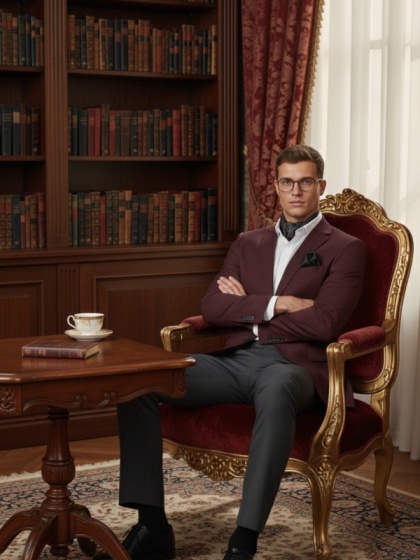 Jedwabna apaszka męska pod szyję grafitowa 67x67cm CM6-011