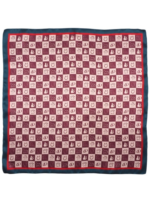 Jedwabna apaszka w koty 68x68cm AD7-083