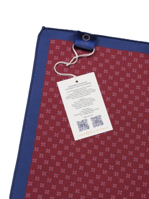 Silk pocket square for jacket 30x30 cm PJ-074