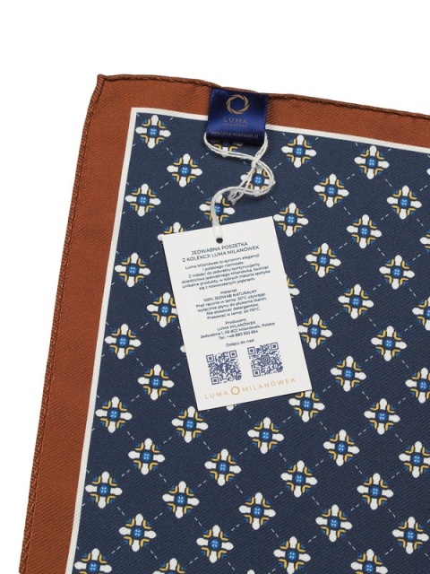 Jedwabna poszetka do marynarki 30x30 cm PJ-075