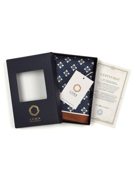 Jedwabna poszetka do marynarki 30x30 cm PJ-075