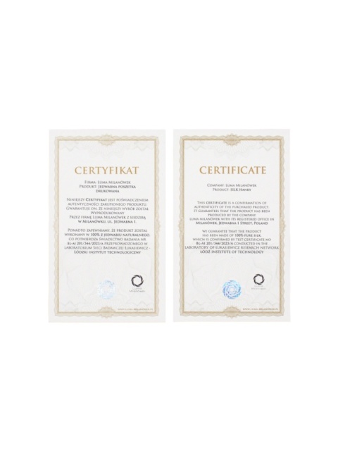 Jedwabna poszetka do marynarki 30x30 cm PJ-076