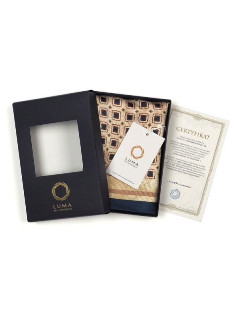 Jedwabna poszetka do marynarki 30x30 cm PJ-076