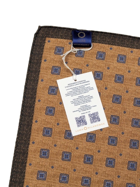 Silk pocket square for jacket 30x30 cm PJ-077