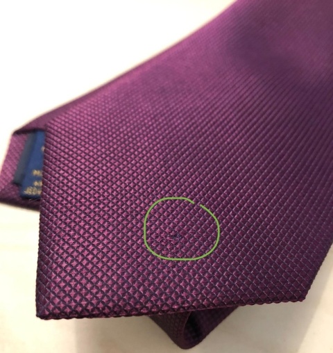 Burgundy Jacquard Silk Tie with Micro Pattern KR-679-OUT2