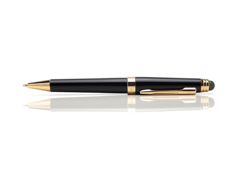 Gold pen with labradorite DZ-20