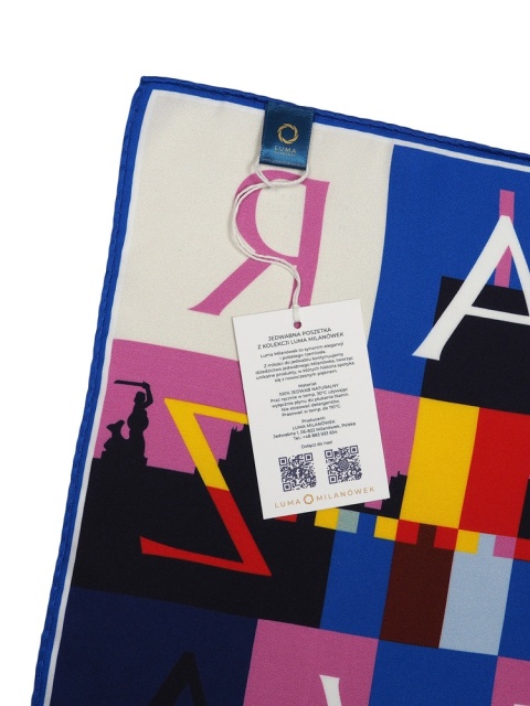 Poszetka Warszawa 100% silk 30x30 cm PJ-025