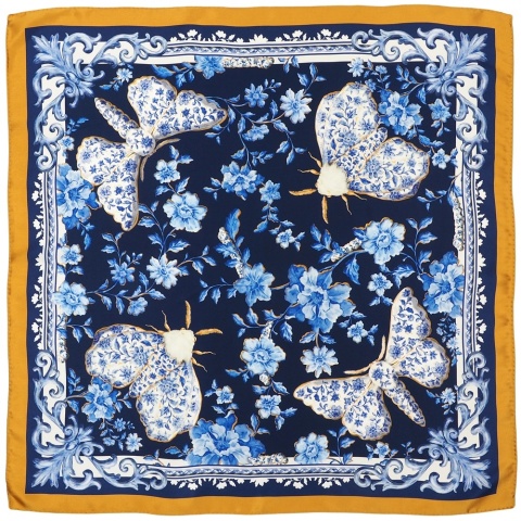 Apaszka jedwabna jedwabnik dwustronna 68x68cm AD7-086