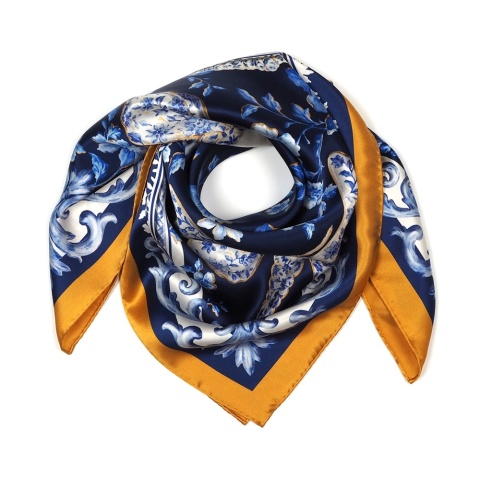 Apaszka jedwabna jedwabnik dwustronna 68x68cm AD7-086