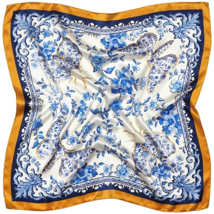 Silk scarf silk silkworm double-sided 68x68cm AD7-087