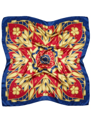 Large women's silk scarf 88x88 cm AD-159