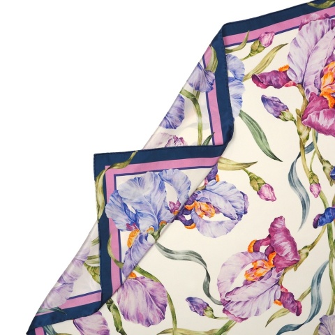 Purple neck scarf Irisa 68x68 cm AD7-085