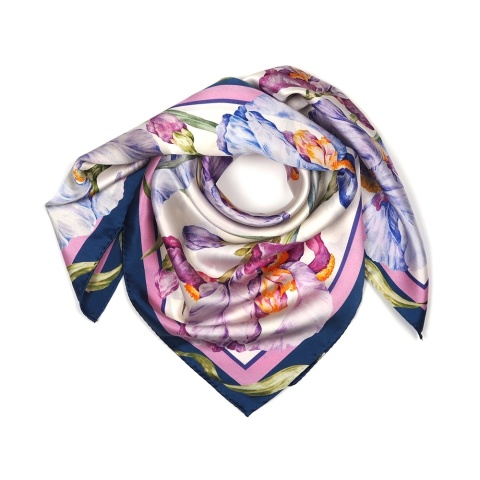 Purple neck scarf Irisa 68x68 cm AD7-085