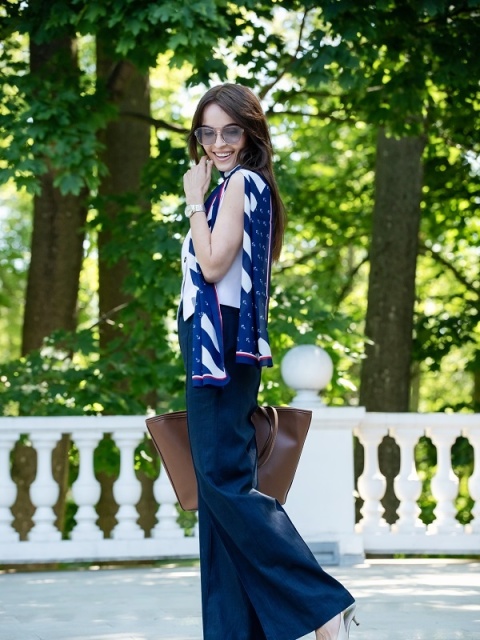 Single double-sided scarf with treble hooks 145x30cm SDM-01