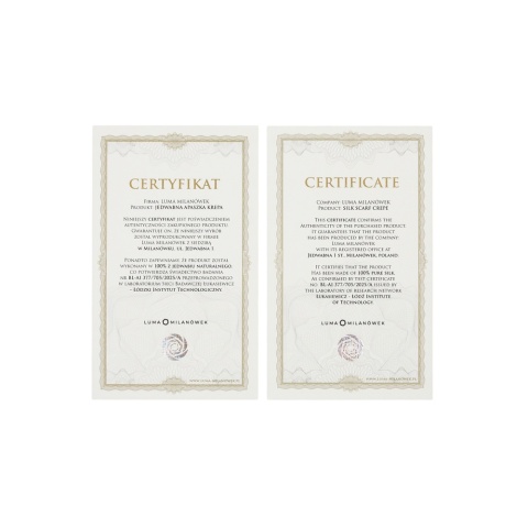 Różowo-Złota Jedwabna Apaszka Krepa, 55x55cm AJK-532