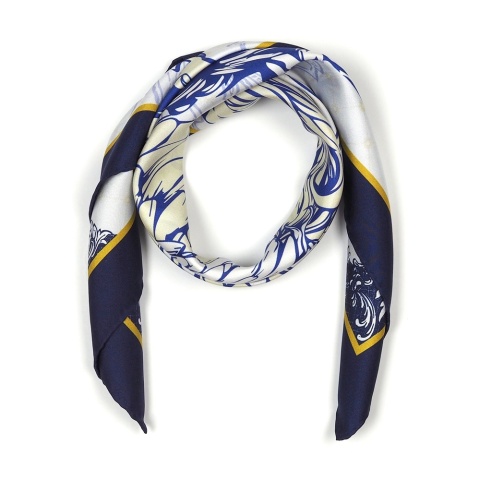 Unikat apaszka jedwabna dwustronna antyczna Grecja 68x68cm AD7-023