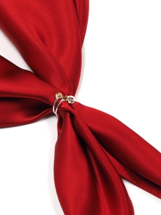 Srebrna apaszetka z bursztynem (pr. 925) AA-114