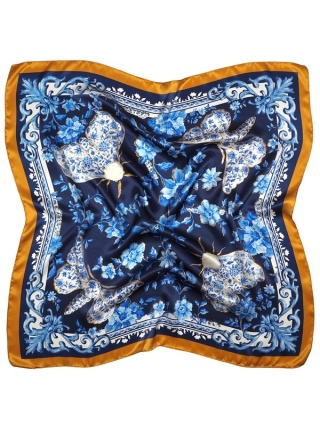 Chusta jedwabna jedwabnik dwustronna 88x88cm AD-086