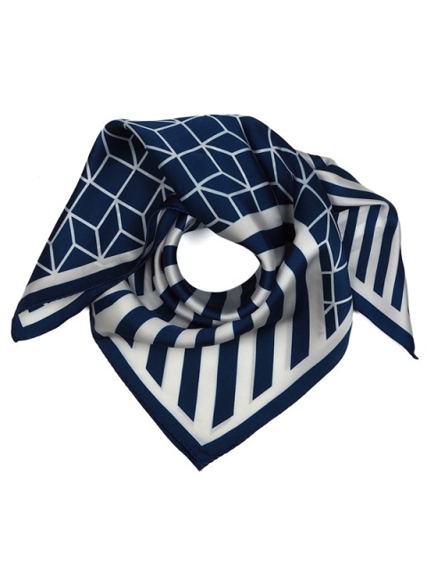 Apaszka damska w paski 68x68 cm AD7-033