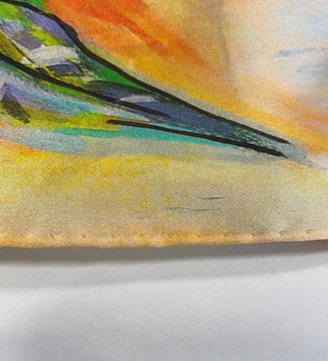 Jedwabna apaszka obraz olejny 68x68cm AD7-059