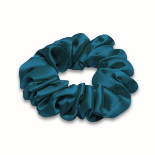 Jedwabna gumka do włosów scrunchie morska JGS-058