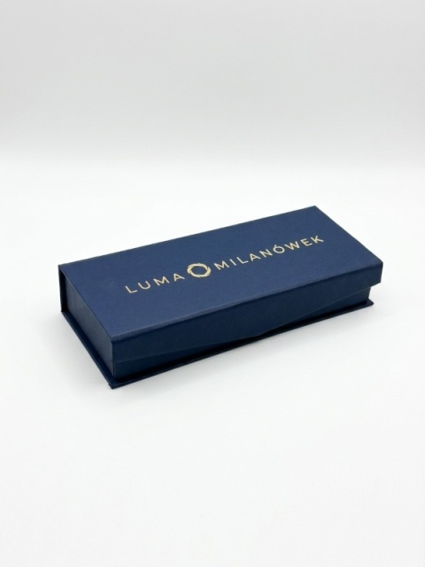 Pióro wieczne z bursztynem zielonym złote WPZ-12