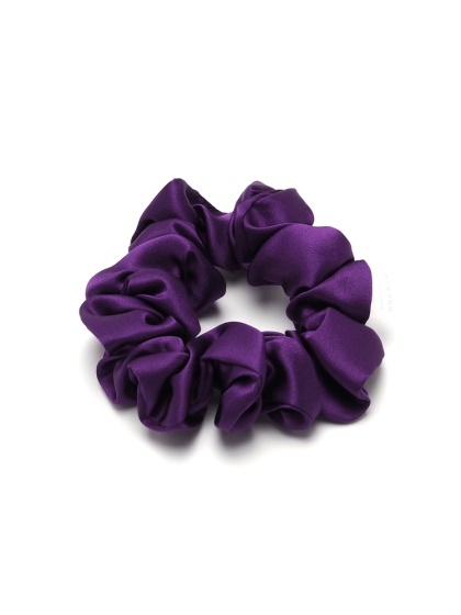 Silk scrunchie purple hair eraser JGS-006