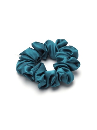 Jedwabna gumka do włosów scrunchie morska JGS-058