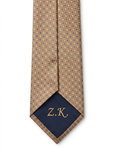Red Jacquard Silk Tie with Micro Pattern KR-672
