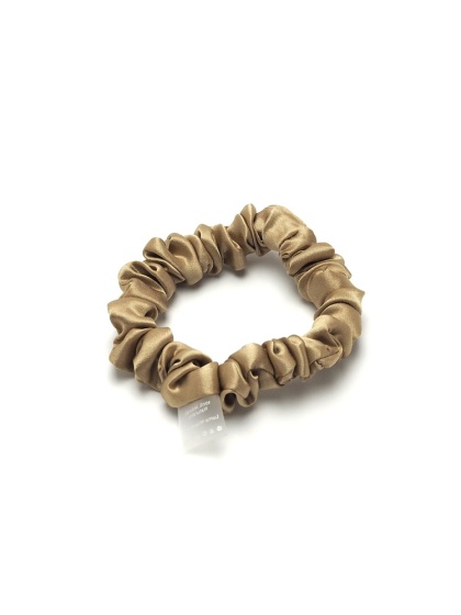 Satin scrunchie scrunchie slim beige