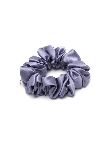 Scrunchie jedwabna gumka do włosów lawendowa JGS-009