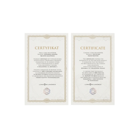 Certyfikat autentyczności