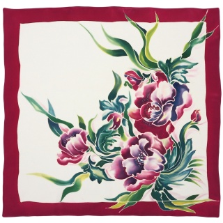 Apaszka jedwabna ręcznie malowana 70x70cm AM7-009